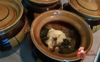Курка В Горщиках З Картоплею Та Грибами