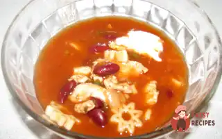 Томатний Суп З Квасолею Та Куркою