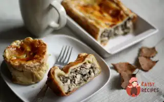 Закритий Пиріг З Куркою Та Грибами