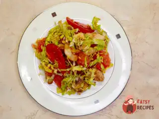 Салат із курки з цитрусовими без майонезу