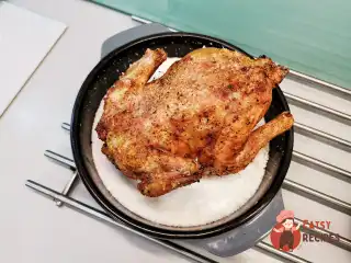 Курка на солі з хрусткою часниковою скоринкою