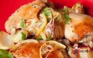 Запечена Курка З Лимонами Та Білим Вином