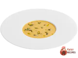 Ароматний крем-суп з гарбуза з насінням