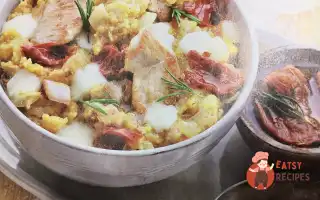 Кукурудзяна Каша З Індичкою, В'яЛеними Помідорами Та Сулугуні