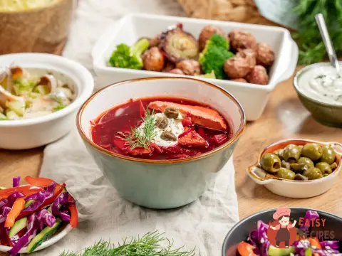Класичний борщ із куркою