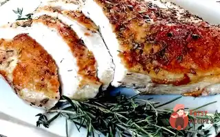 Тушкована індичка з розмарином та бальзамічним соусом у вишні