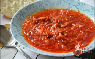 Овочевий Борщ Із Маринованими Опеньками