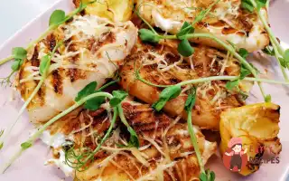 Ніжний Вершковий Кальмар На Сковороді Гриль.