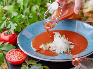 Гаспачо з крабом