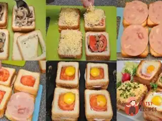 Бутерброди з шинкою та яйцем до сніданку