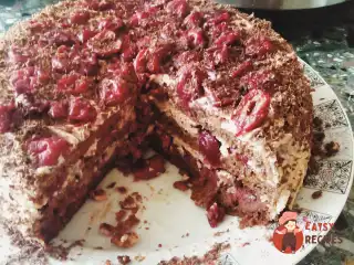 Празький торт з вишнею