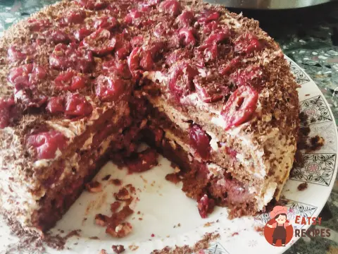 Празький торт з вишнею