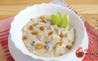 Вівсяна Каша Яблучна З Родзинками В Мультиварці