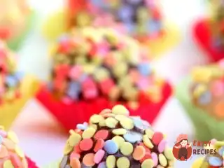 Маленькі шоколадно-м'ятні трюфельні печива