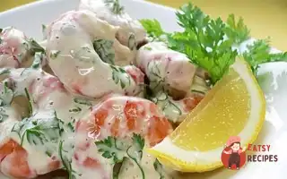 Королівські Креветки У Сметанному Соусі