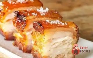 Мариноване З Часником Та Спеціями Сало, Запечене У Духовці.