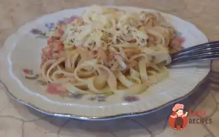 Тальятелле З Вершковим Соусом Із Тунця.