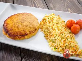 Цар-котлета куряча з печеним гарбузом