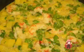 Креветки З Ананасом У Соусі Каррі