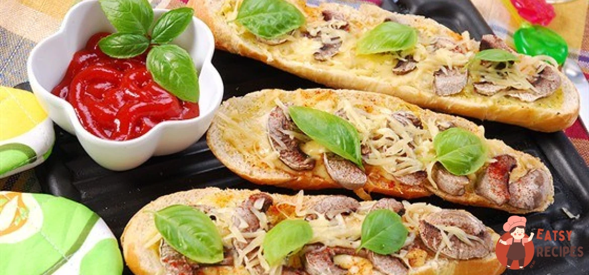 Тости з грибами та сиром