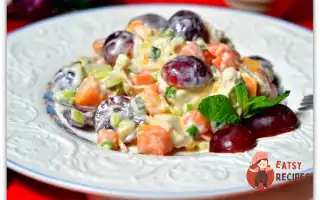 Курячий Салат З Фруктами, Горіхами Та Родзинками