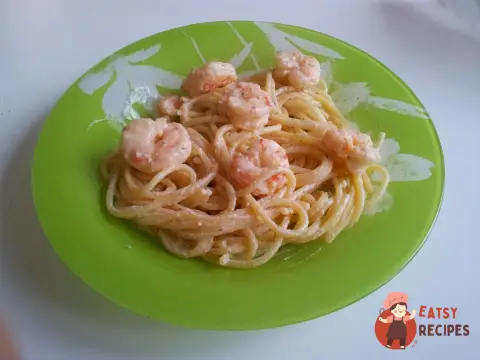 Соус для спагетті з креветками
