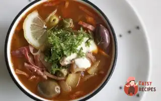 М'яСна Солянка З Каперсами Та Солоними Огірками