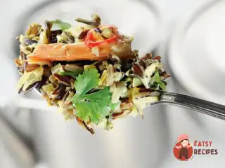 Каша каррі з дикого рису з креветками