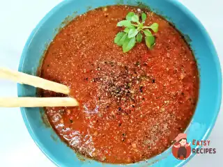 Гаспачо з базиліком та часником