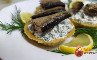 Начинка Для Тарталеток Із Солоними Огірками Та Шпротами