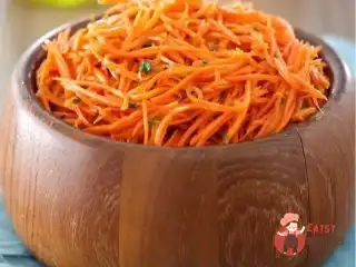 Морква по-корейськи з соусом теріяку