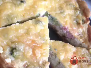 Кіш з броколі та шинкою