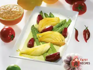 Спаржа з ​​буряком та фенхелем