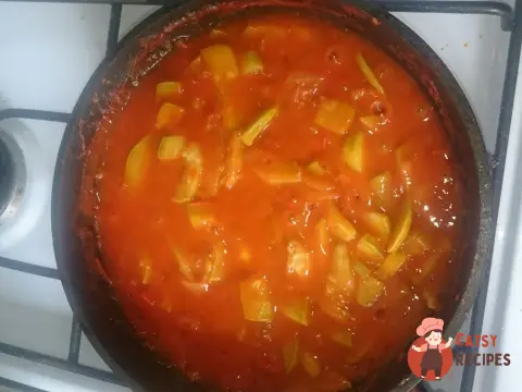 Кабачкова ікра із солодким перцем