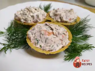 Начинка для тарталеток із червоною рибою та вершковим сиром