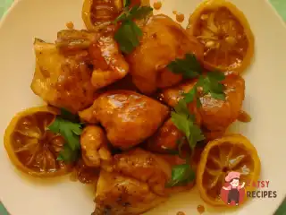 Лимонна курка під соусом