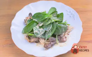 Салат З Гливи І Шпинат