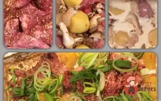 Запечений Кролик З Гливи, Вершками Та Картоплею