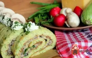 Кабачковий Рулет Із Грибами
