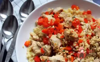 Салат З Курки З Кускусом Та Овочами.