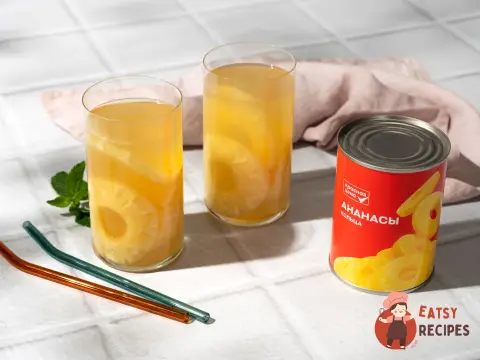 Холодний зелений чай з ананасом