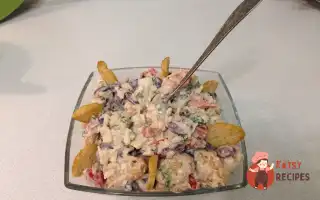 Салат Із Квасолі Із Сухариками