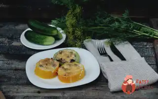 Кабачки З Фаршем Та Грибами