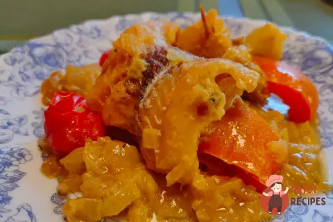 Чорт -рулони з овочами в цибулі