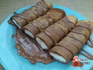 Шоколадні млинці з сиром