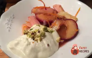 Десерт Із Слив, Запечених З Ревенем
