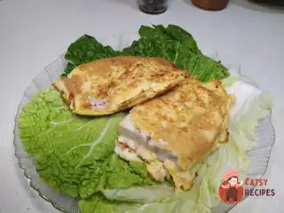 Камбала в сирному клярі