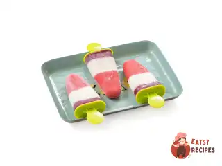 Смугасте морозиво з йогурту (popsicle)