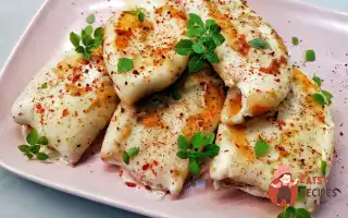 Кальмари, Фаршировані Сирним Сиром Та Грибами