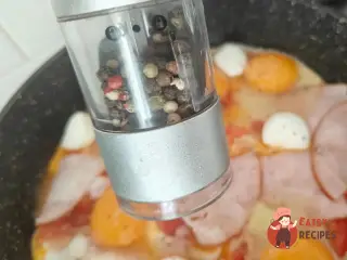 Крок 8: Шакшука з шинкою
